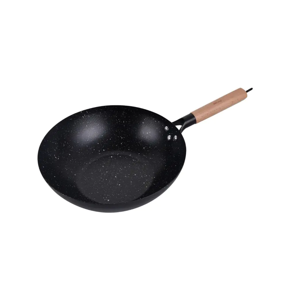 Уок тиган Kinghoff KH 1983, 30 см, Мраморно покритие, Индукция, Черен, (35946013)