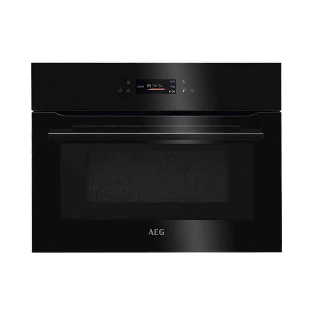 Компактна фурна с микровълни за вграждане AEG KMK721880B, (21598)