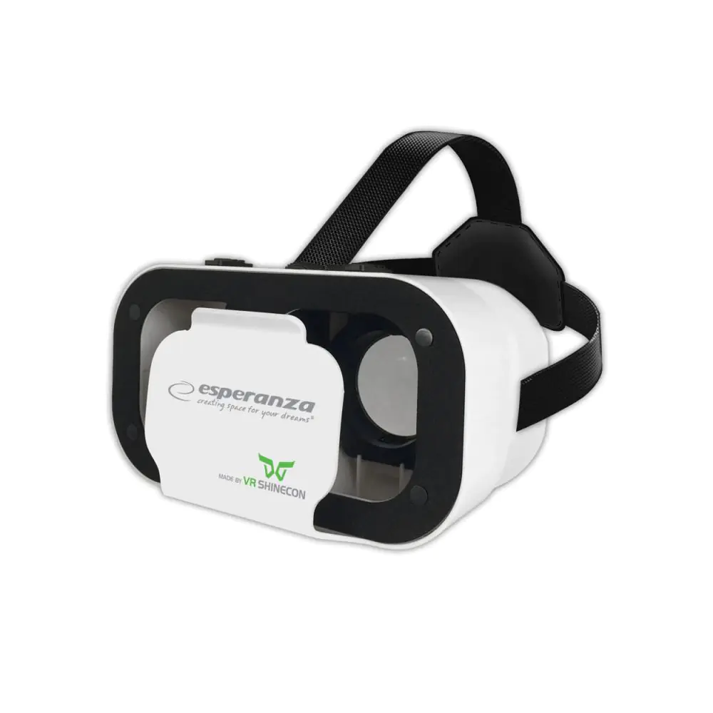 VR очила за смартфони Esperanza Shinecon EMV400, 4.7 - 6, Асферични лещи, Регулируеми презрамки, Бял, (22254)
