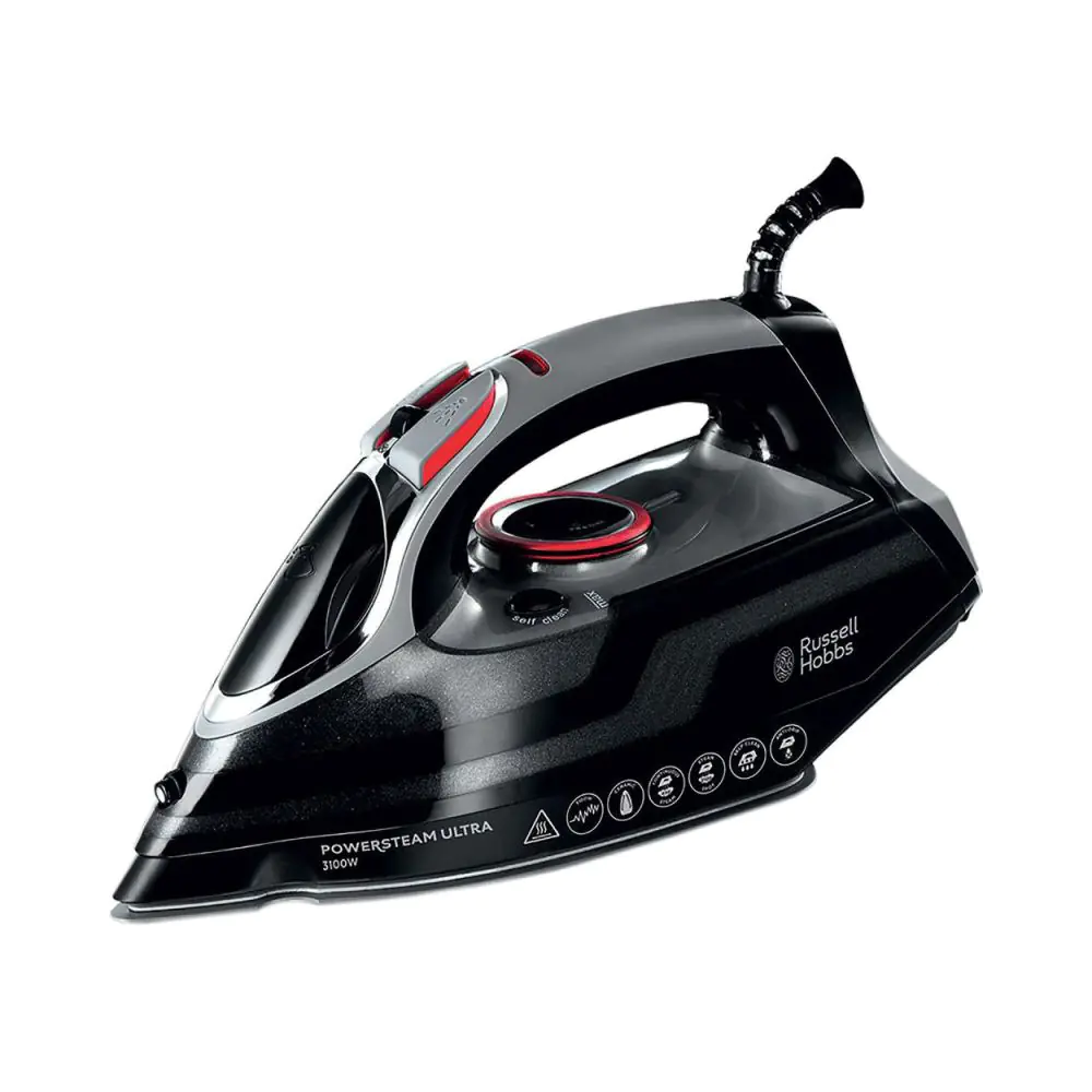 Ютия Russell Hobbs Power Steam Ultra 20630-56, 3100W, Керамична плоча, 3100 W, 350ml, 210 гр/мин, Черна, (12919)
