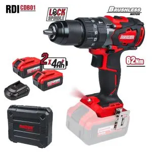 Бормашина акум. ударна 20V 2-ск. 2x4Ah 62Nm RAIDER INDUSTRIAL RDI-CDB01, (35924276)