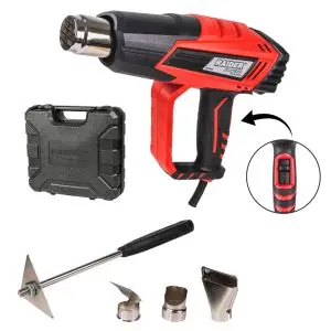 Пистолет за горещ въздух 2000W 2степ. 5 аксес. куфар RAIDER RD-HG26, (35930194)