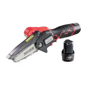 Резачка акум. 12V 100mm 4" 2x2Ah 3 вериги куфар RAIDER RD-GP24 Set, (35929638)