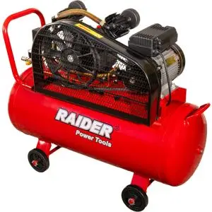 Компресор 100L 1.5kW 170L/min 2цил. ремък RAIDER RD-AC17, (35929926)