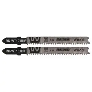 Нож за зеге BIM дърво 80mm 1.7mm 15TPI 2бр. RAIDER RD-WT101BIF, (35930390)
