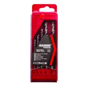 Свредла за бетон 5бр. ø4 5 6 8 10mm к-т, (35925521)
