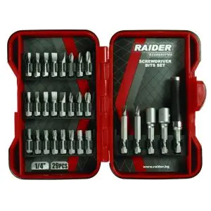 Накрайници 1/4" 29 бр. к-т RAIDER, (35925631)