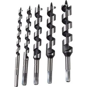 Свредла за дърво Auger 5бр. Ø10, 13, 19, 22, 25mm к-т, (35929946)