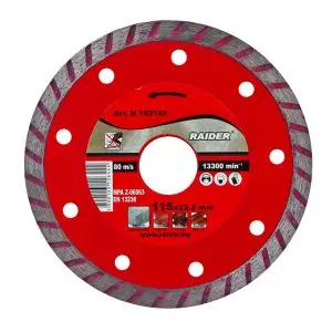 Диск диамантен Turbo 115x22.2mm RAIDER RD-DD05, (35925733)