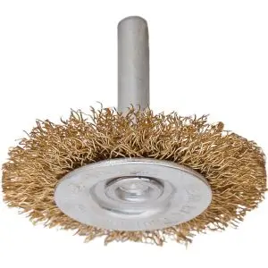 Четка за бормашина плоска месинг ø 75mm (3"), (35925821)