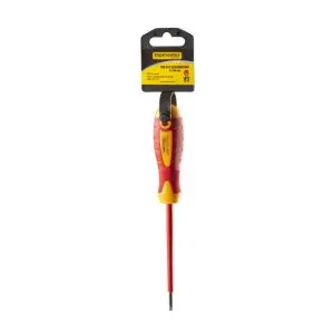 Отвертка изолир. 1000V права 3.0x100mm CR-V Topmaster Professional, (35926071)