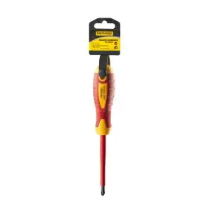 Отвертка изолир. 1000V кръст. Ph2x100mm CR-V Topmaster Professional, (35926076)