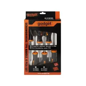 Отвертки с двукомпонентна дръжка к-т 6бр. GADGET, (35926095)