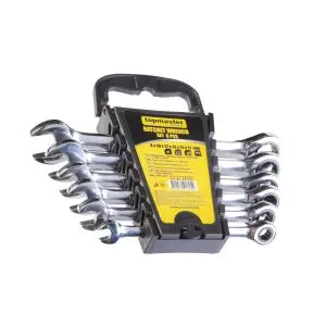 Ключ звeздогаечен с тресчотка к-т 6бр. 8-17mm CR-V Topmaster Professional, (35926419)