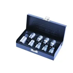 Вложки шестостен 1/2" 4-17mm к-т 9бр CR-V Topmaster Professional, (35927134)