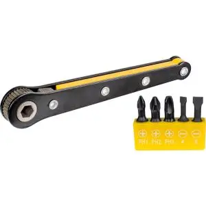 К-т битове с мини тресчотка, 6 части Topmaster Professional, (35930078)