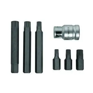 Накрайници XZN М6-М12 к-т 6бр S2 +адаптор Topmaster Professional, (35927264)