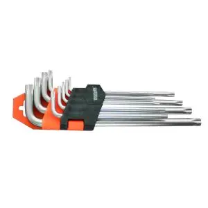 Шестограми торкс с отвор дълги к-т 9бр 1.5-10mm CR-V GADGET, (35928125)