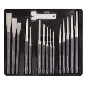 Пробои и секачи к-т 15бр +ъгломер CR-V Topmaster Professional, (35928286)