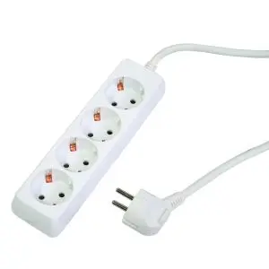 Разклонител 4 гнезда с кабел 1.5m х1.5mm2 MK, (35929339)