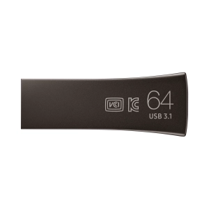USB памет Samsung BAR Plus, 64GB, USB-A, Titanium Gray, (35937387)