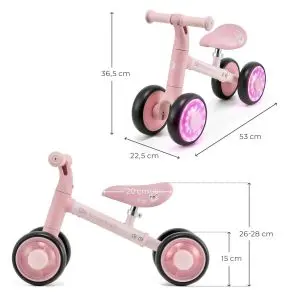 Kinderkraft CUTIE FLASH колело за баланс PINK, (35944075)