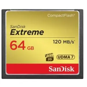 Карта памет SANDISK Extreme® CompactFlash® Memory Card 64Gb, (35932664)