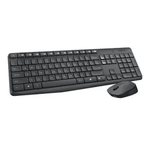 Kомплект безжични клавиатура с мишка Logitech MK235, Тъмносив, (35938375)