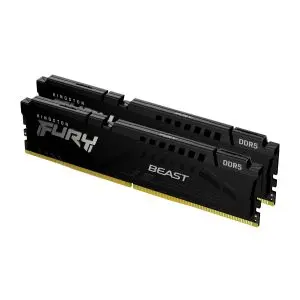 Памет Kingston FURY Beast Black 16GB(2x8GB) DDR5 5600MHz CL40 KF556C40BBK2-16, (35938775)