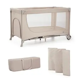 Kinderkraft JOY SIMPLE 2 бебешка кошара BEIGE, (35943937)