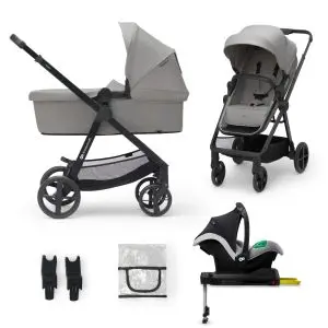 Kinderkraft NEWLY бебешка количка 4в1 MOONLIGHT GREY, (35943776)