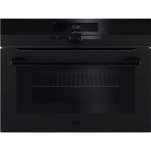 Компактна фурна с микровълни за вграждане AEG KMK965090T, (21610)