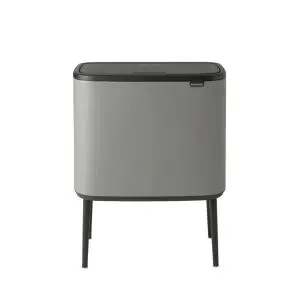 Кош за смет Brabantia Bo Touch 36L, Mineral Concrete Grey, (35950030)