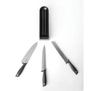 Блок с 3 ножа Brabantia Tasty+ Dark Grey, (35941598)