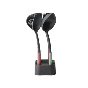 Комплект прибори за готвене Brabantia Tasty+ Mixed 4 части и поставка, (35941619)