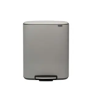 Кош за смет Brabantia Bo Pedal 60L, Mineral Concrete Grey, (35949916)