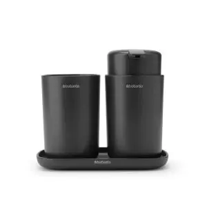 Комплект аксесоари за баня Brabantia ReNew Dark Grey 3 части, (35941987)