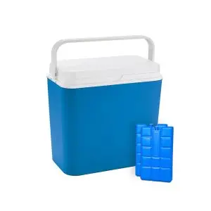 Комплект Хладилна кутия Atlantic 24L, пасивна, синя и охладители 2 броя, 400gr, (35942061)