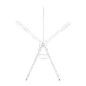 Сушилник за дрехи Brabantia Hangon 25m с допълнителен прът, Fresh White, (35942091)