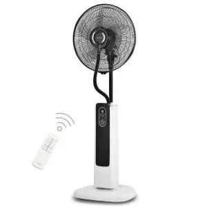 Вентилатор с водна мъгла 16'' Muhler MF-1679RC, 75W, LED, дист. упр-е, (35944839)