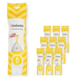 Торба за кош Brabantia PerfectFit Sort&Go/Touch размер A, 3L, 200 броя, кутия, (35942444)