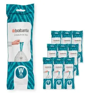 Торба за кош Brabantia PerfectFit NewIcon размер W, 5L, 200 броя, кутия, (35942459)