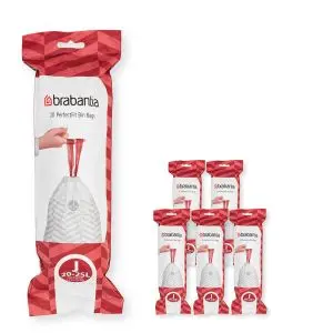 Торба за кош Brabantia PerfectFit Sort&Go/Bo размер J, 20-25L, 120 броя, кутия, (35942463)