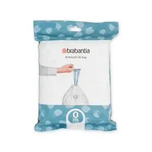 Торба за кош Brabantia PerfectFit FlatBack+/Bo, размер O, 30L, 40 броя, пакет, (35942627)