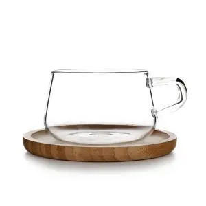 Чаша за чай с бамбукова подложна чинийка VIVA Classic 250ml, (35942948)