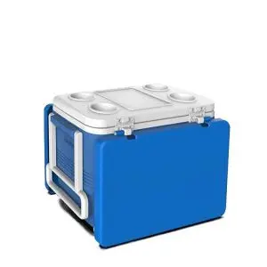 Хладилна кутия Atlantic 45L, пасивна, синя, с табла, (35943237)
