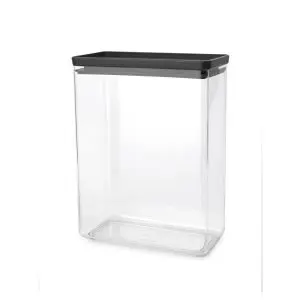 Кутия за съхранение на продукти Brabantia Tasty+ Stackable 5.4L, Dark Grey, (35943339)