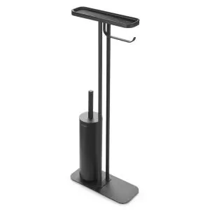Стойка за тоалетна за четка и държач Brabantia MindSet Mineral Infinite Grey N, (35943379)