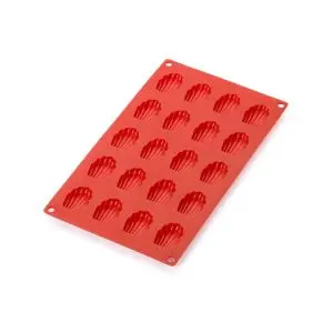 Форма за печене Lekue 30x17.5xH0.9cm, силиконова, за мини бисквити мадлени, (35946933)
