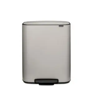 Кош за смет Brabantia Bo Pedal 60L, Soft Grey (35948224)